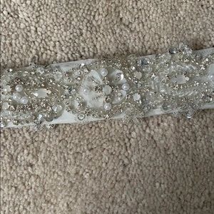 Ivory wedding belt